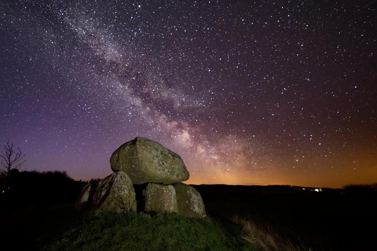 Sømarkedyssen with the Milky Way